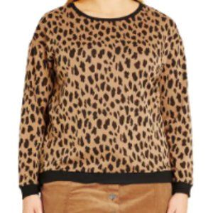 City Chic 'Leopard Lover' Pullover (Plus Size), Large (20W), Leopard